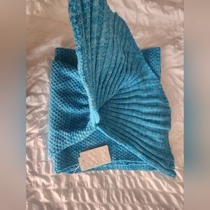 Teal Mermaid Blanket Kids and Adults